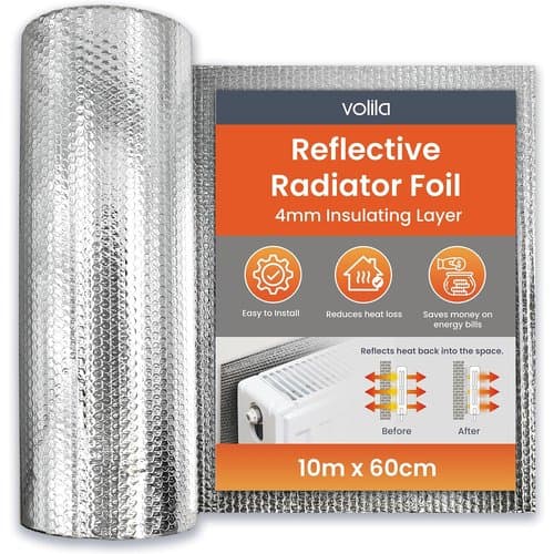volila 10m radiator foil insulation roll