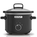 Crock-Pot CSC046 2.4L black compact ceramic slow cooker for two people