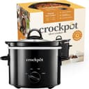 Crock-Pot 1.8L small slow cooker with black base and ceramic bowl