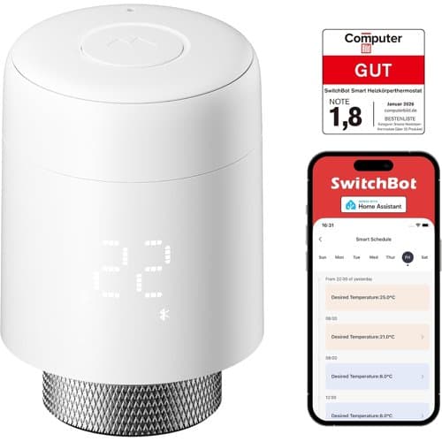 SwitchBot smart radiator thermostat with digital display