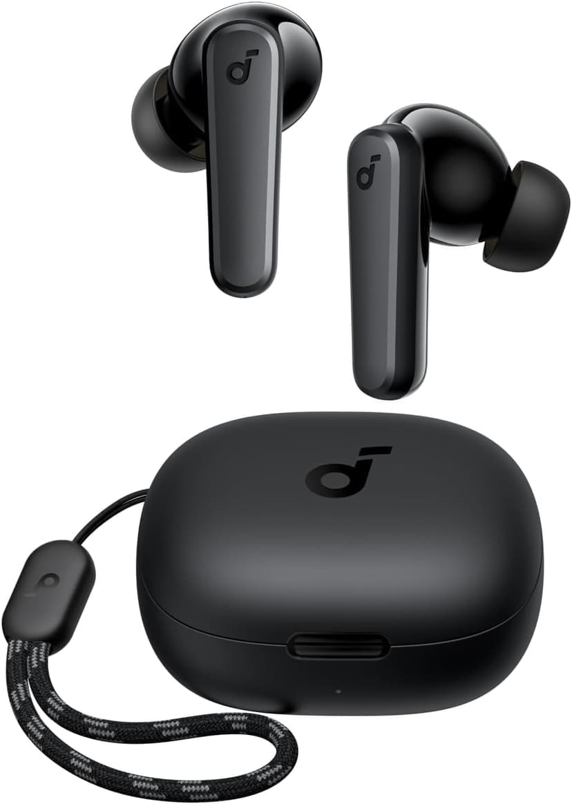 soundcore by Anker P20i black true wireless earbuds and case