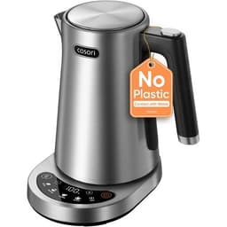 Cosori stainless steel temperature control kettle on its base