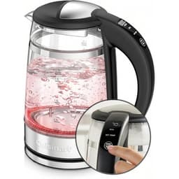 Cuisinart glass temperature control kettle with red light ring