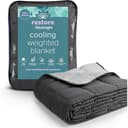 Silentnight Restore cooling weighted blanket folded on a bed