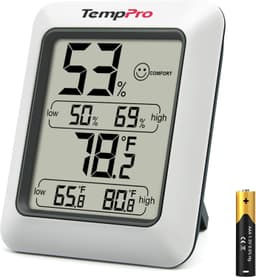 TempPro TP50 digital indoor thermometer and hygrometer