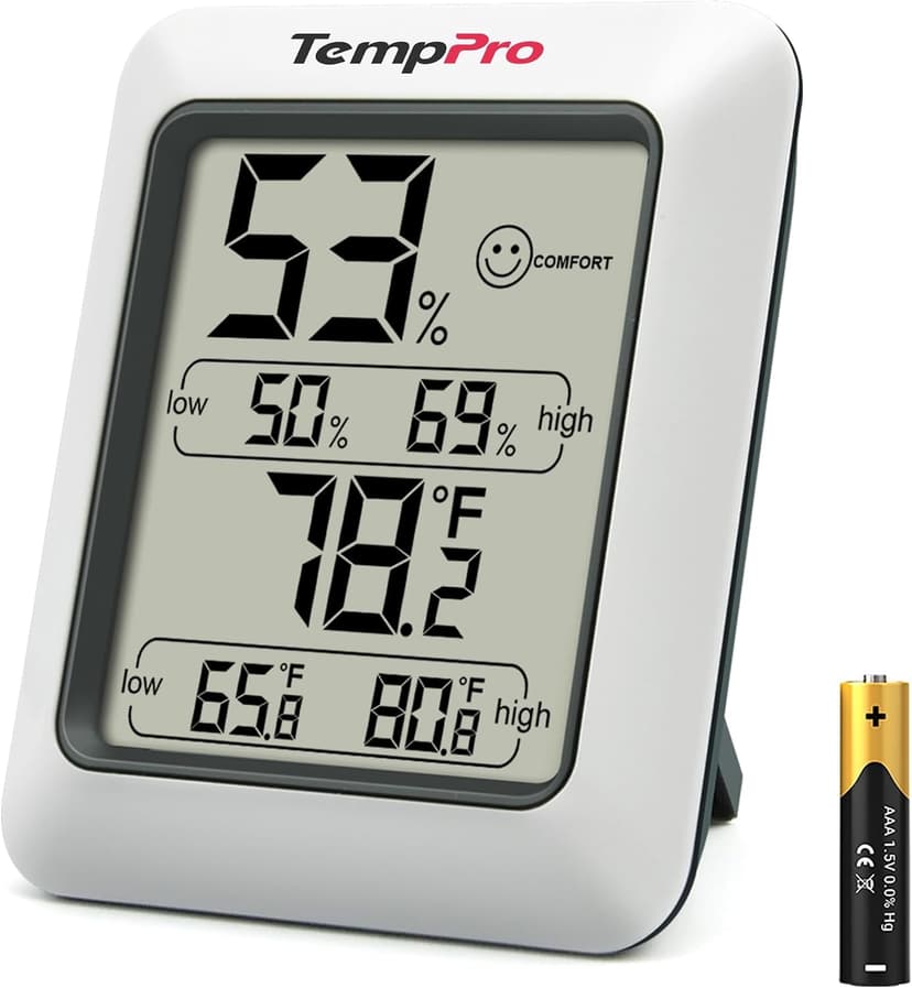 TempPro TP50 digital indoor thermometer and hygrometer